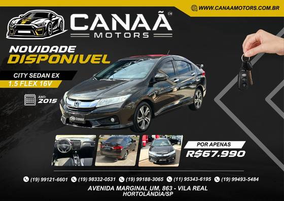 HONDA CITY 1.5 EX 16V FLEX 4P AUTOMÁTICO